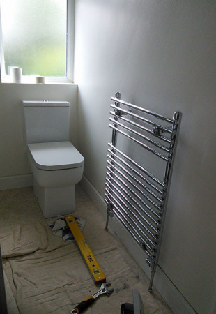 установка унитаза