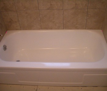 установка ванны