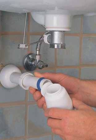 установка сифона для раковины